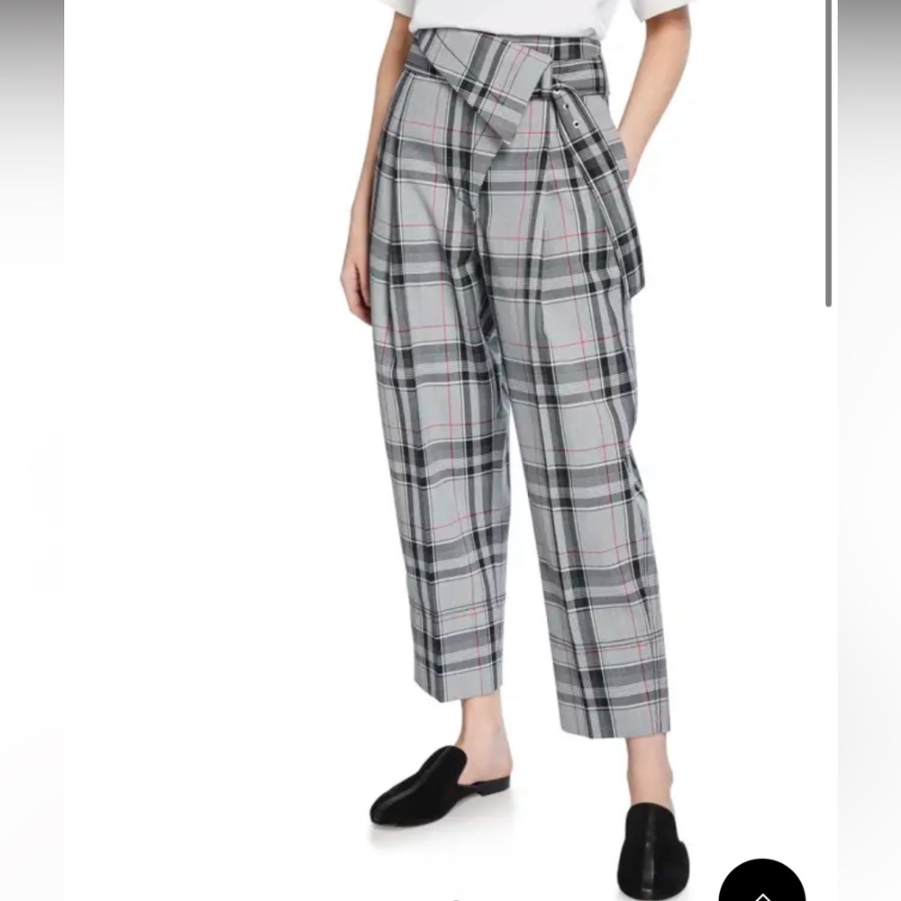 3.1 Philip Lim plaid belted pants